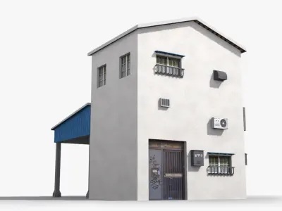Japanese House x23 Low-poly 3D model purchase