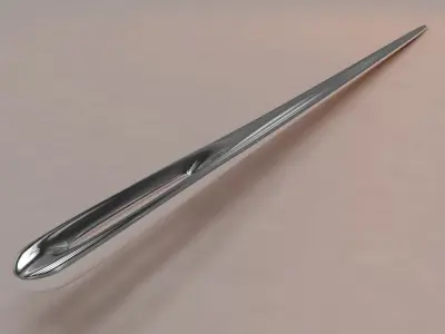  3D  Hand Sewing Needle 3D model