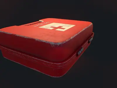 Simple First Aid Kit Free low-poly 3D model
