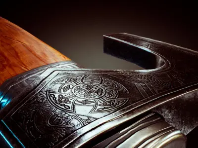 Viking Axe Low-poly 3D model 22