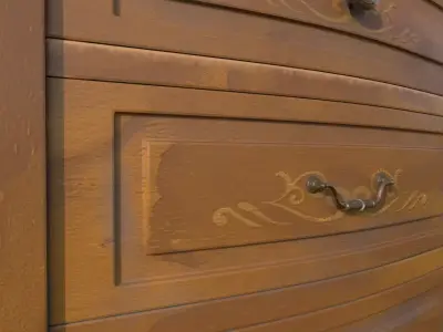 Mughetto bedside table Low-poly 3D model