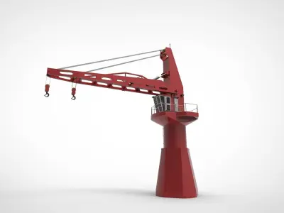 ship crane 3D model