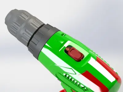 cordless hand drill 3D model