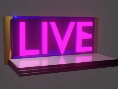 The Live stage 3D model free Free 3D model