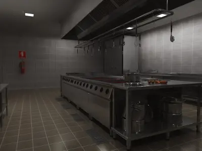 Commercial Kitchen  purchase 3D model