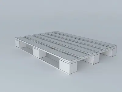 Europalia wooden pallet Free 3D model