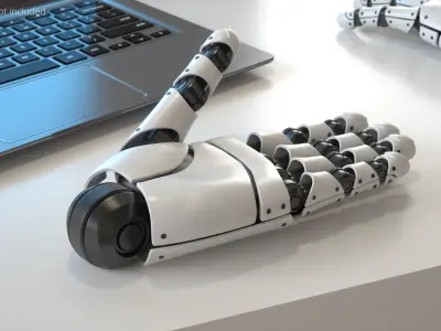 Mechanical Prosthetic Hand Component 3D model