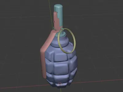 F1 hand granade 3D model