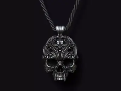 Skull ornament pedant  3D print model