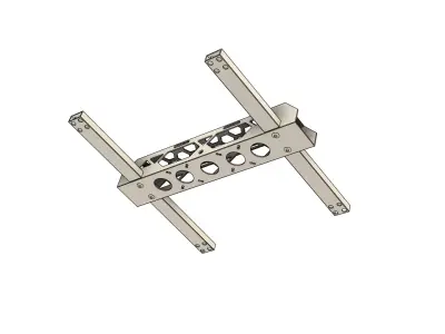 FPV Drone 7 inch aluminum frame 3D model