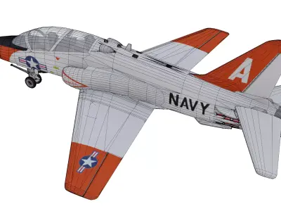 McDonnell Douglas T-45 Goshawk Low-poly 3D model