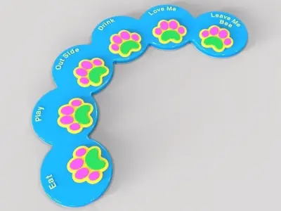Einstein Dog training paw  3D print model