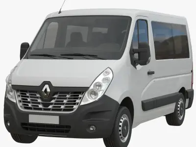 Renault Master 2015 Minivan L1H1 3D model