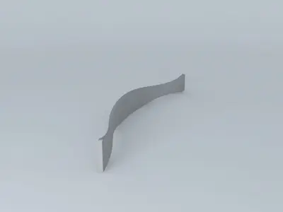 handle stainless steel curved Free 3D model