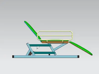 Mechanical Structure and Motion Simulation of Livable Seats 3D model