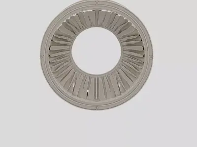 Industrial Factory Ventilation Duct Segment for 3D print 3D model