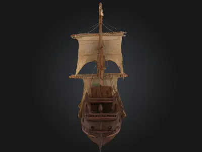 Majestic Voyage  Grand Sailing Adventure Diorama Package 3D model