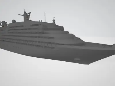 Seabourn Sojourn cruise ship 3D print model 3D print model
