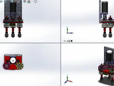 Polishing mechanism module 3D model