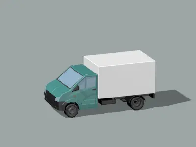 industrial goods van 3D model