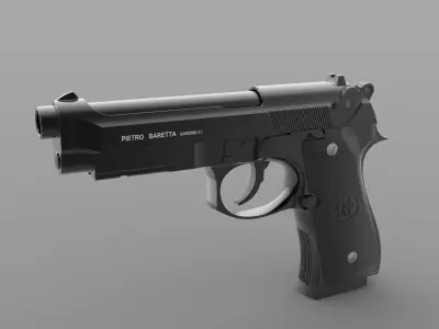 BARETTA 92 FS Low-poly 3D model
