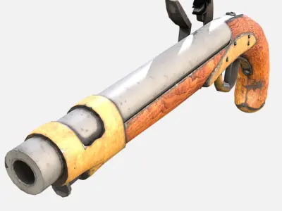 Muskets and Rifles Collection Low-poly 3D model
