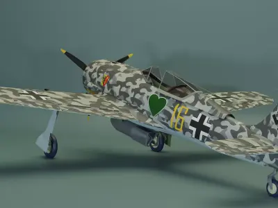 Focke-Wulf Fw 190 3D model buy