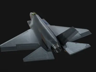 F-35 Jet Low-poly 3D model