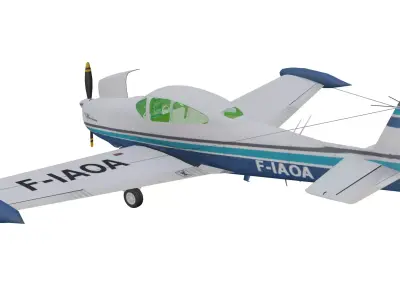 Ryan Navion Low-poly 3D model purchase