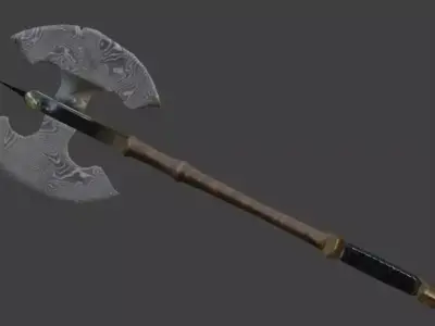 Viking Axe 3D model 5