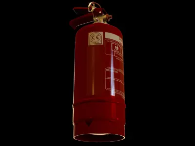 Medium Size Fire Extinguisher 3D model