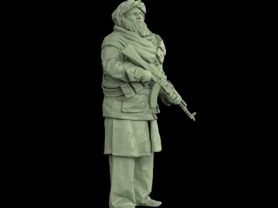 Taliban soldier 01 3D print model