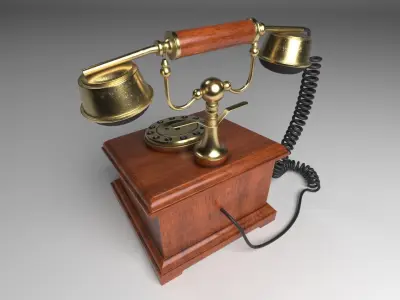 Antique Telephone 3D model