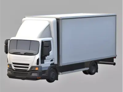mini goods truck static model 3D print model