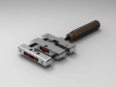 Knurling Tool Hand Type Free 3D model