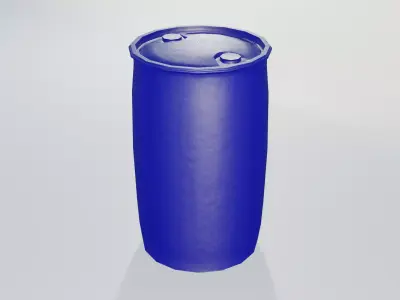 Plastic Tight Head Drum 150L Low-poly 3D model