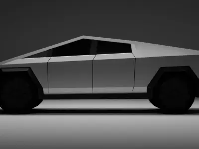 Tesla Cybertruck free  Free low-poly 3D model