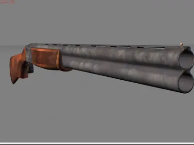 Baretta 686 Low-poly 3D model