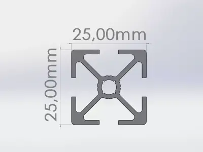 Sigma profil 25mm Free 3D model