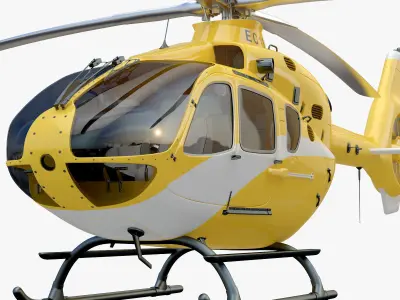 Eurocopter EC 135 Yellow 3D model