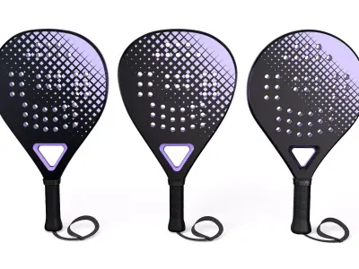 Padel Tennis Rackets  3D model