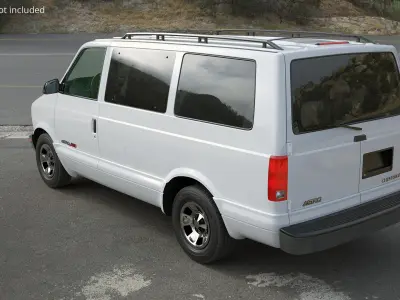 Chevrolet Astro Passenger Van AWD White 3D model