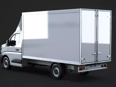 Renault Master 2025 Refrigerated Van - High-Detail 3D Model Low-poly 3D model