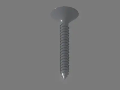 screw 3D model Textured