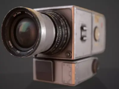Hasselblad 500EL - Apollo 15 Mission Low-poly 3D model