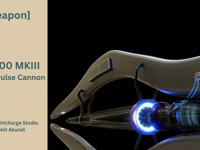 EPC 900 Electro Pulse Cannon - Sci-Fi Energy Weapon 3D model