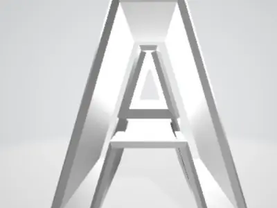 alphabet cookie cutter A Free 3D model