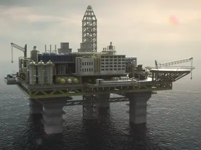 Oil Platform  3D model
