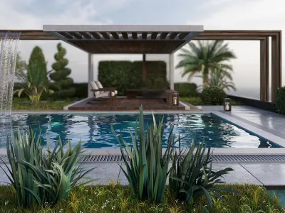Swimming Pool 10 3D model buy