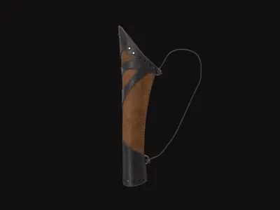 Medieval Quiver Low-poly 3D model